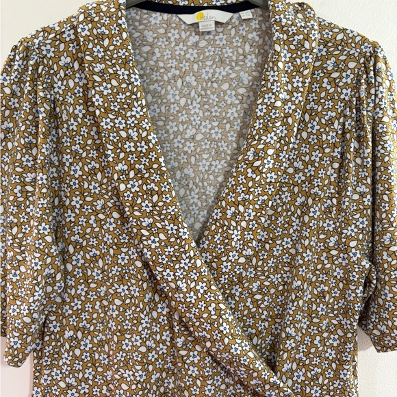 Boden Fixed Wrap Jersey Dress in Brioche Blooming Bud Floral Print, Size US 12L - Picture 7 of 11